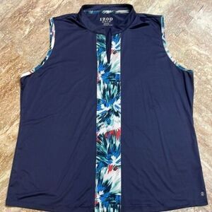 Izod women’s sleeveless plus size golf top. Size XXL. Navy blue.